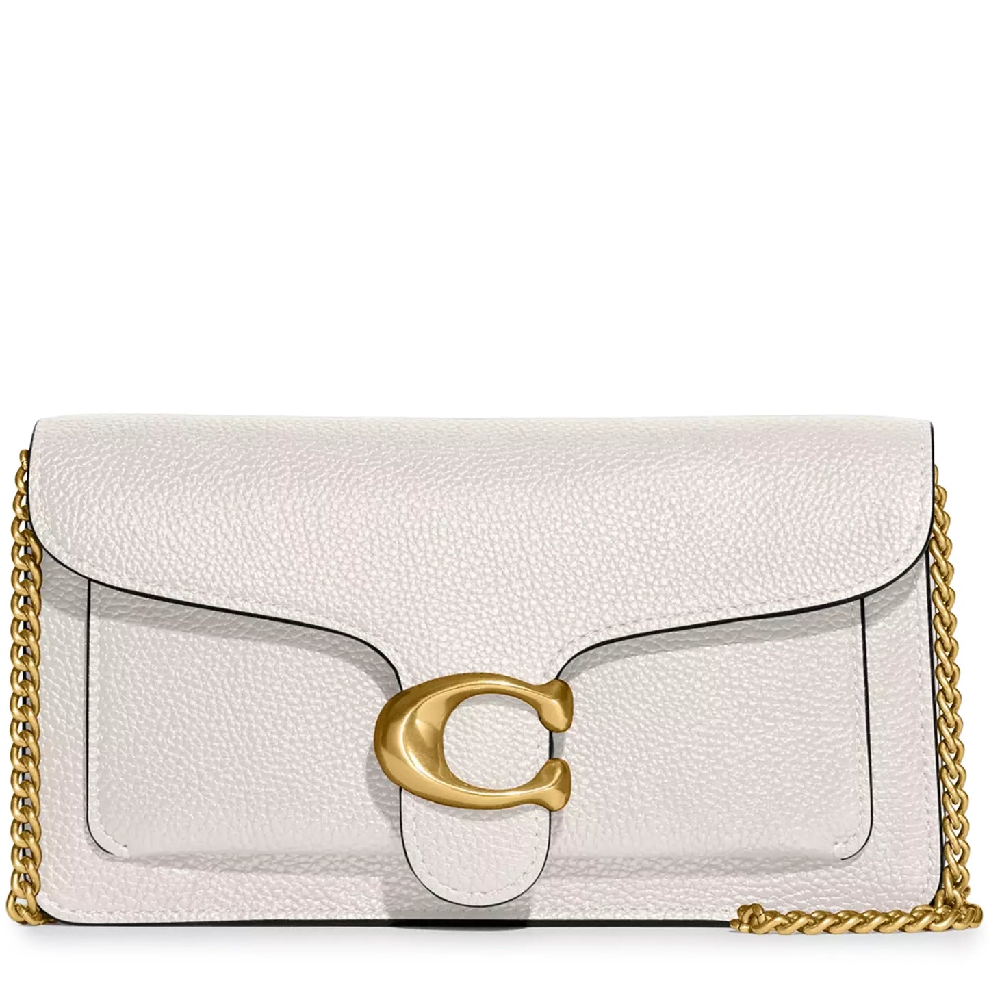 Coach Tabby Chain Chalk Clutch Bag