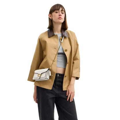 Coach Tabby Chain Chalk Clutch Bag