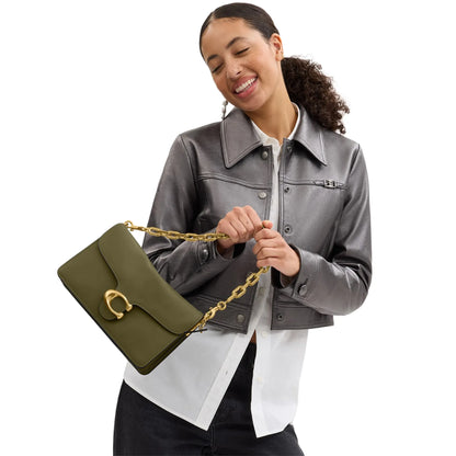 Coach Tabby Chain Olive Bag