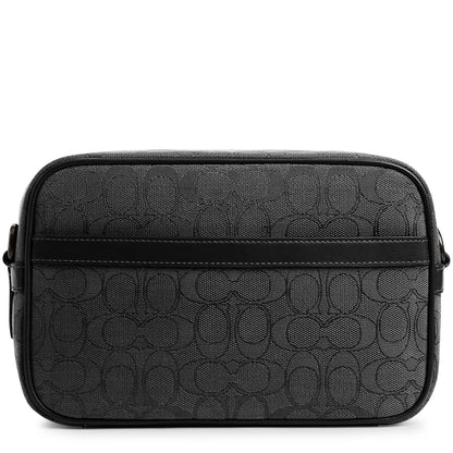 Coach Theo Signature Jacquard Black Camera Bag