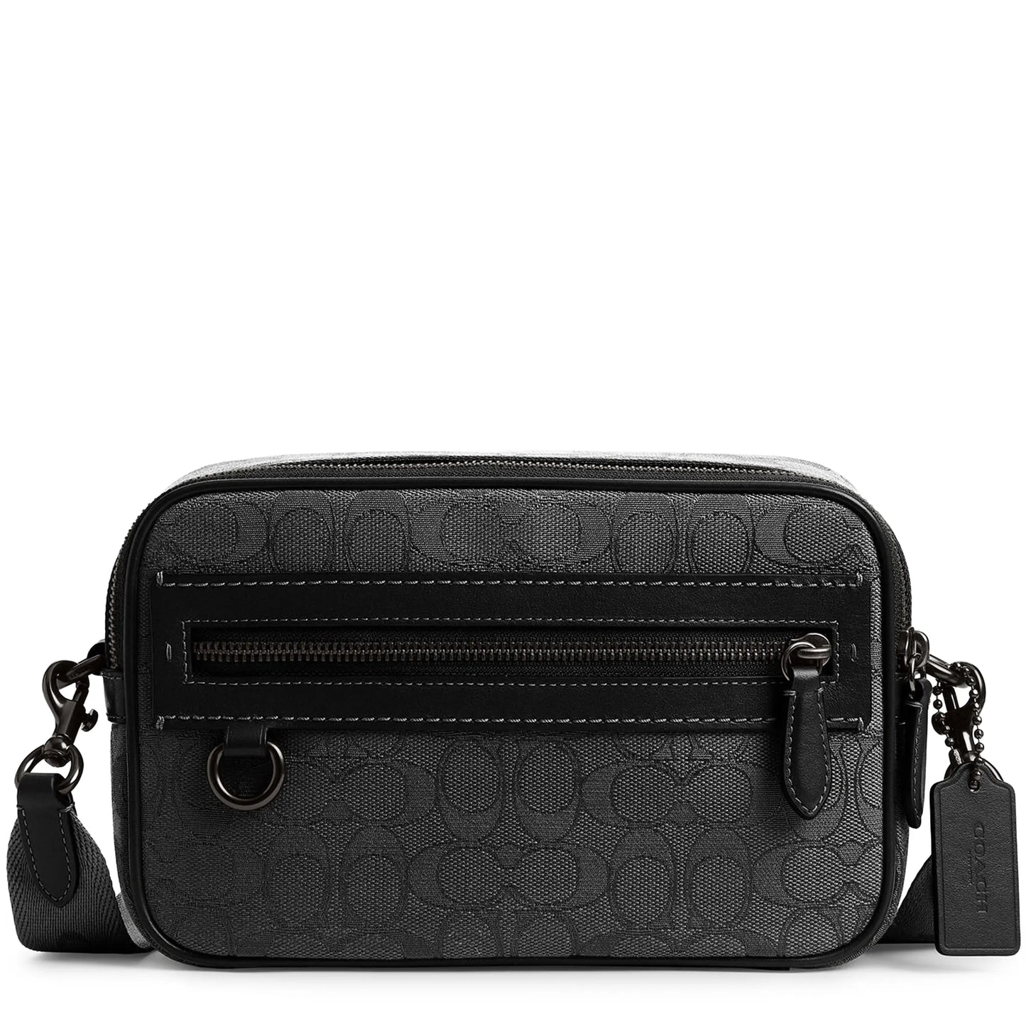 Coach Theo Signature Jacquard Black Camera Bag