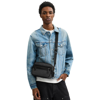 Coach Theo Signature Jacquard Black Camera Bag