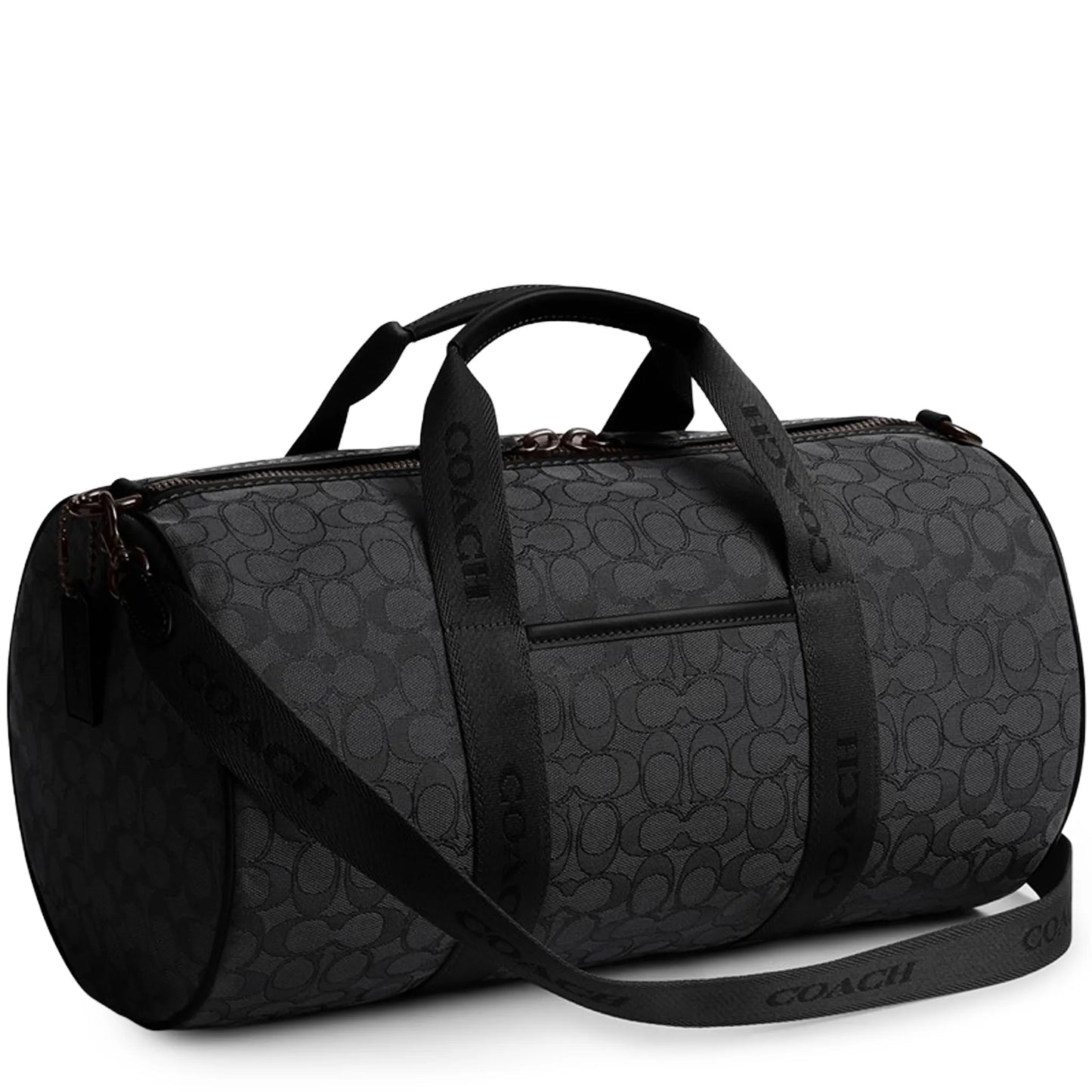 Coach Theo Duffle Signature Jacquard Black Bag