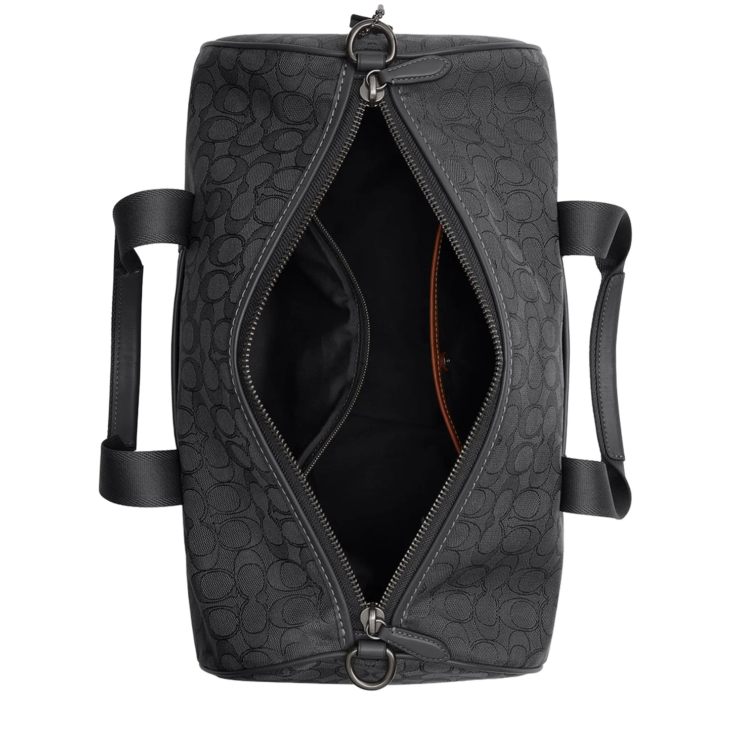 Coach Theo Duffle Signature Jacquard Black Bag