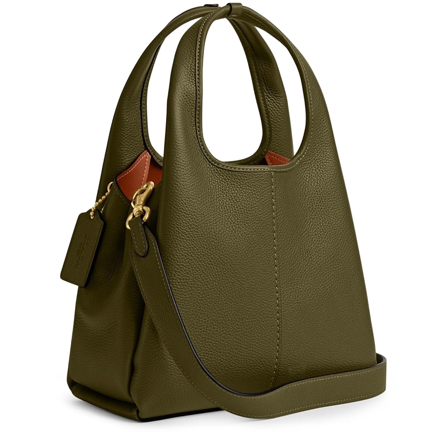 Coach Lana Leather Olive Shoulder Bag