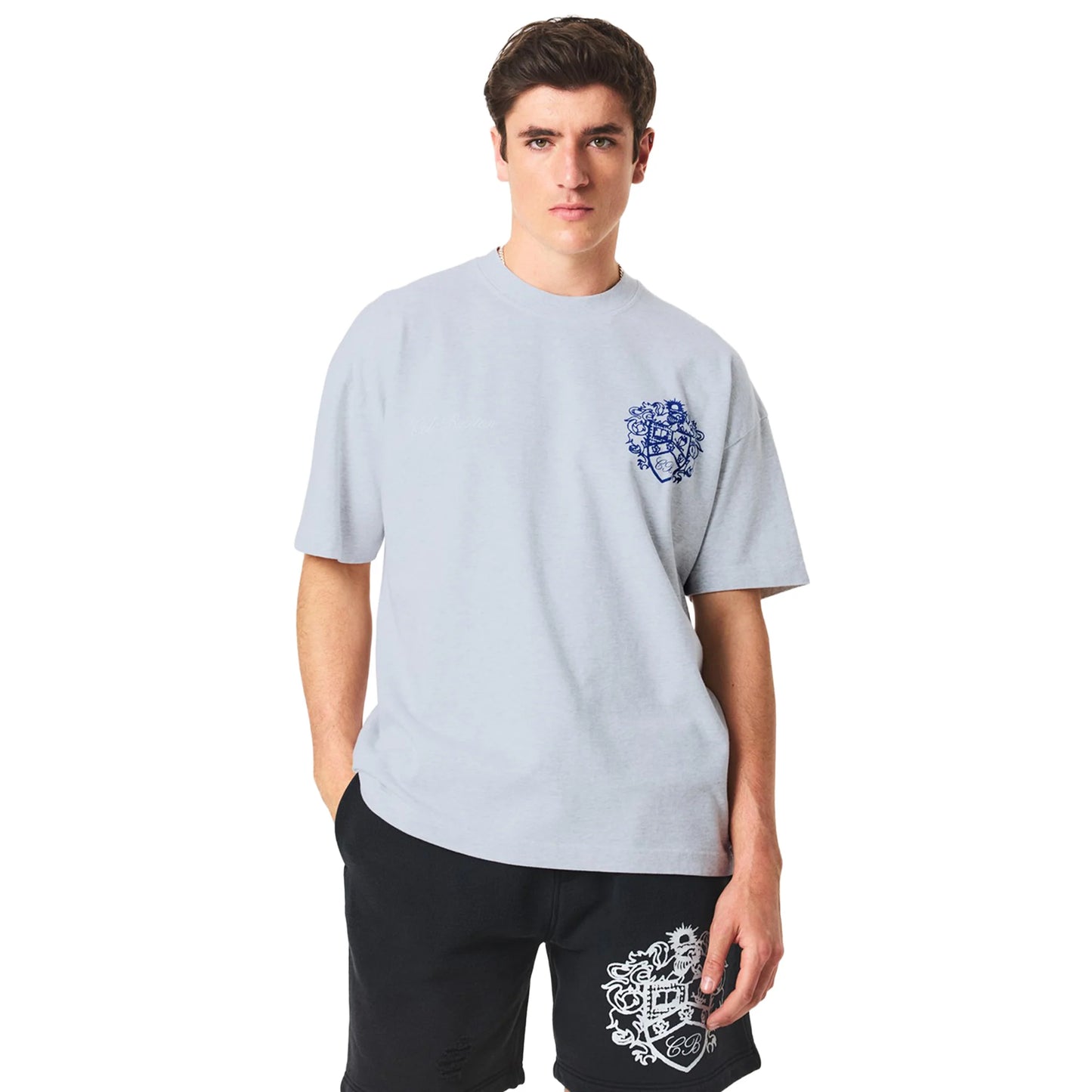 Cole Buxton Collegiate Grey T Shirt