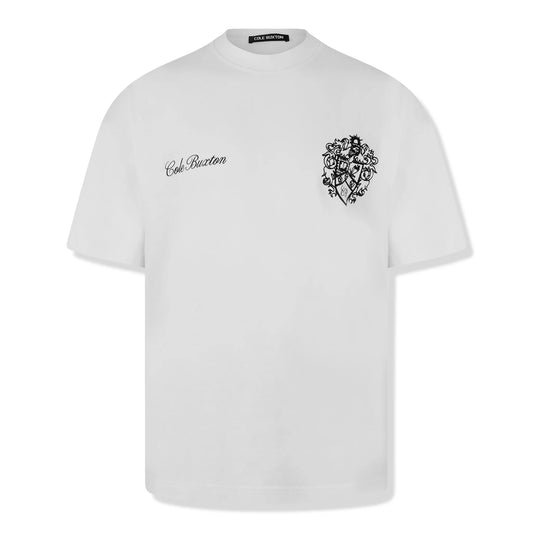 Cole Buxton Collegiate White T Shirt