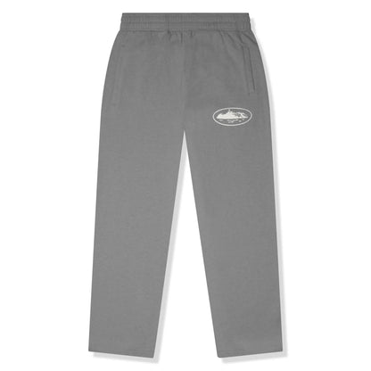 Corteiz Island Puff Print Open Gully Grey Hem Pants