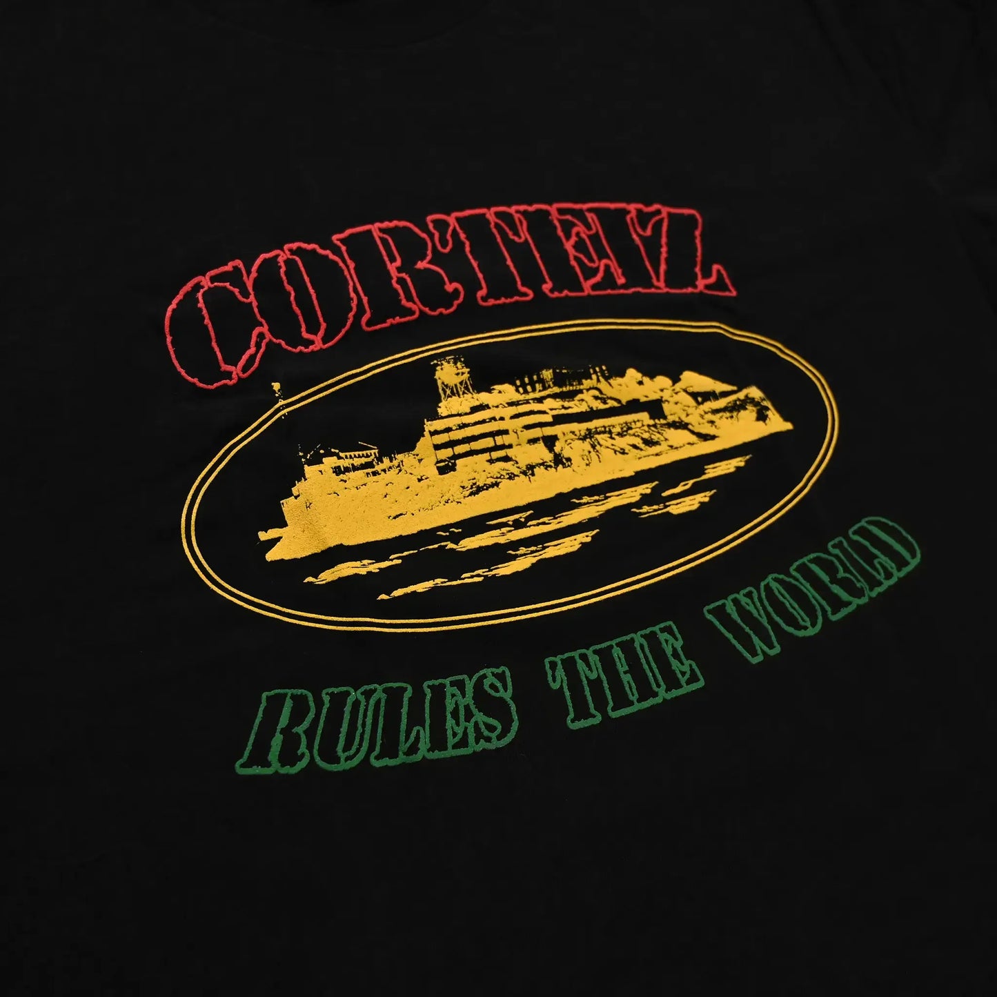 Corteiz OG Carni Alcatraz Black T Shirt