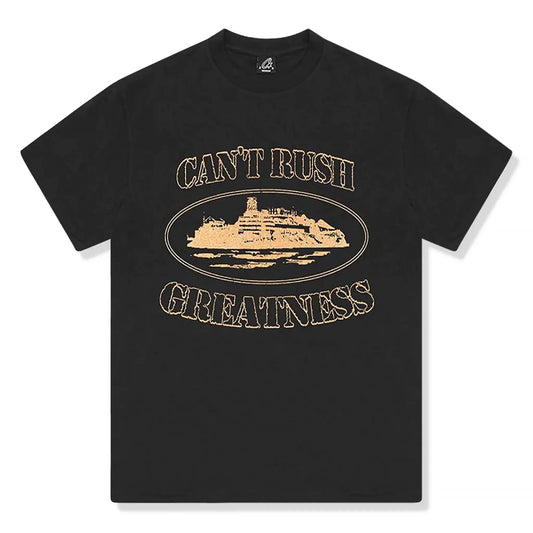 Corteiz x Central Cee Can't Rush Greatness Black T Shirt