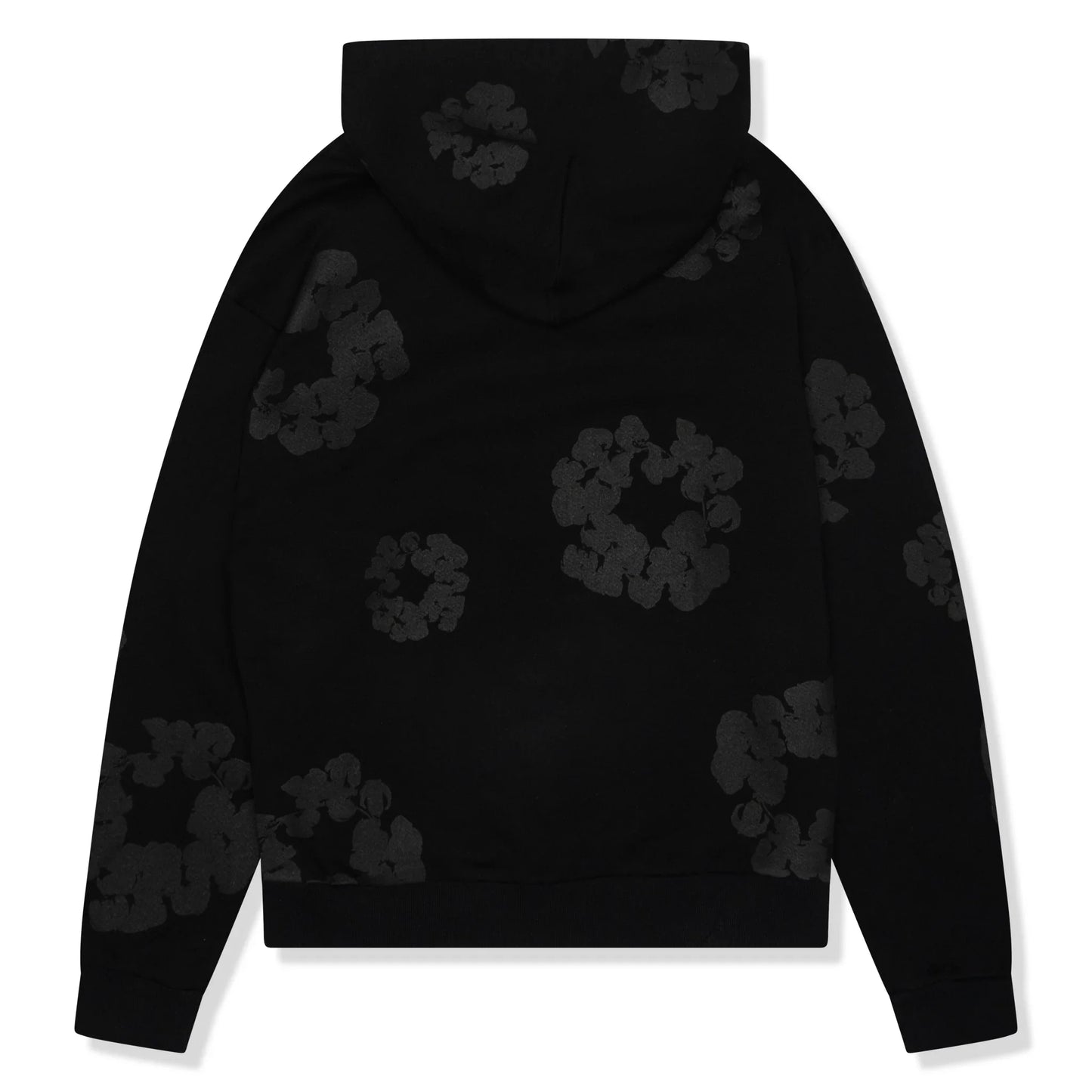 Denim Tears Cotton Wreath Black Monochrome Hoodie