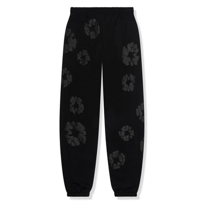 Denim Tears Cotton Wreath Black Monochrome Sweatpants