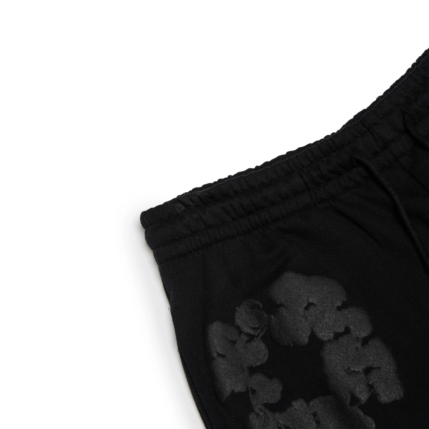 Denim Tears Cotton Wreath Black Monochrome Sweatpants