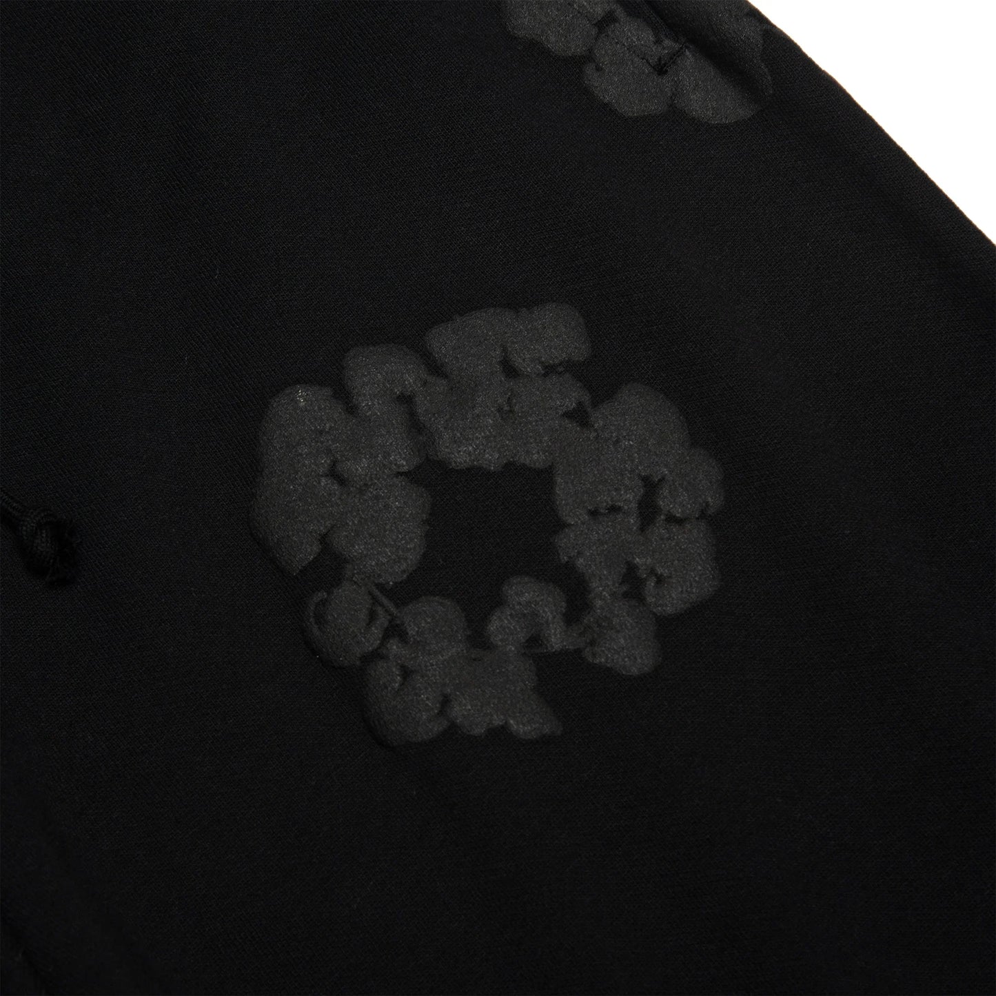 Denim Tears Cotton Wreath Black Monochrome Sweatpants