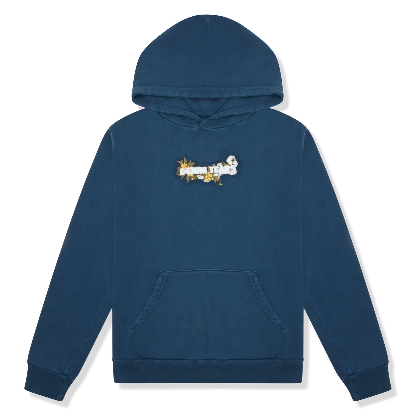 Denim Tears Embroidered Logo Navy Hoodie