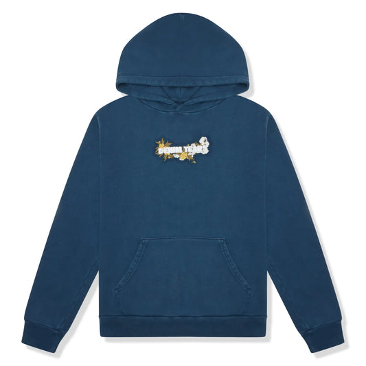 Denim Tears Embroidered Logo Navy Hoodie