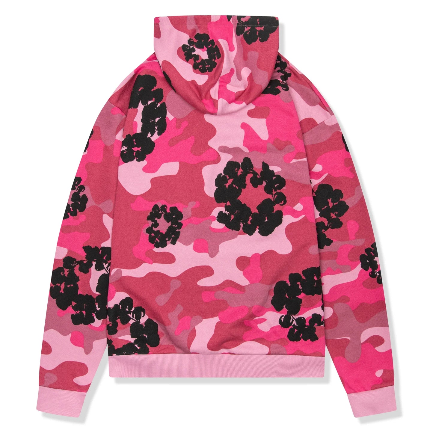 Denim Tears Pink Camo Cotton Wreath Zip-Up Hoodie