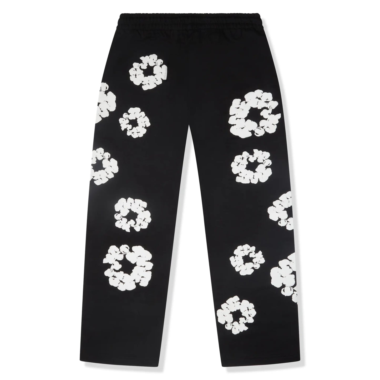 Denim Tears The Cotton Wreath Baggy Black Sweatpants