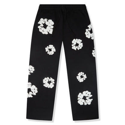 Denim Tears The Cotton Wreath Baggy Black Sweatpants