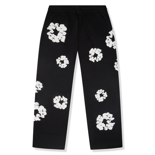 Denim Tears The Cotton Wreath Baggy Black Sweatpants