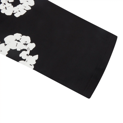 Denim Tears The Cotton Wreath Baggy Black Sweatpants