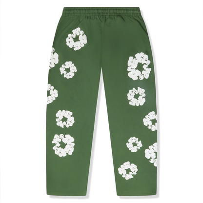 Denim Tears The Cotton Wreath Baggy Green Sweatpants