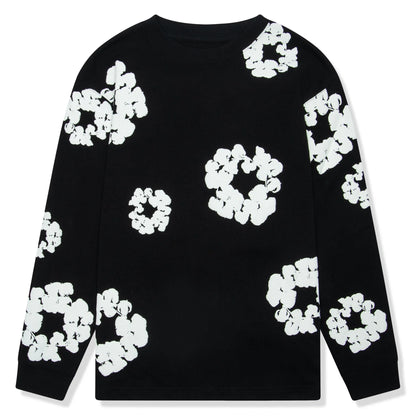 Denim Tears The Cotton Wreath Long-Sleeve Black T Shirt