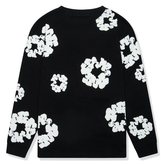 Denim Tears The Cotton Wreath Long-Sleeve Black T Shirt