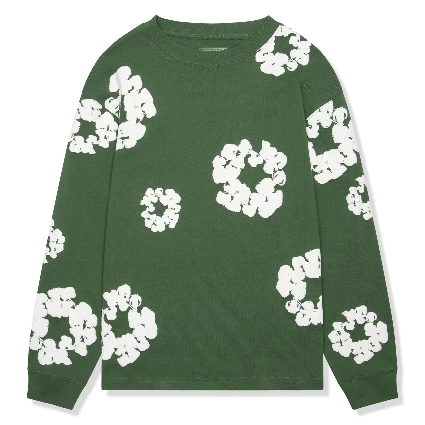 Denim Tears The Cotton Wreath Long-Sleeve Green T Shirt