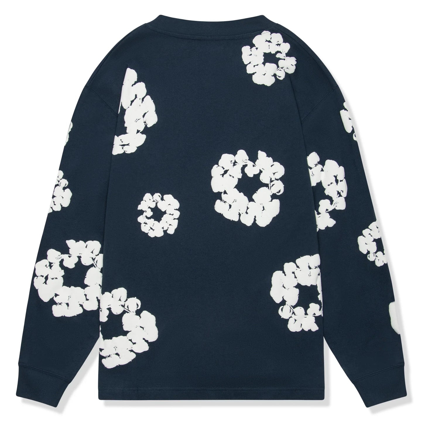 Denim Tears The Cotton Wreath Long-Sleeve Navy T Shirt