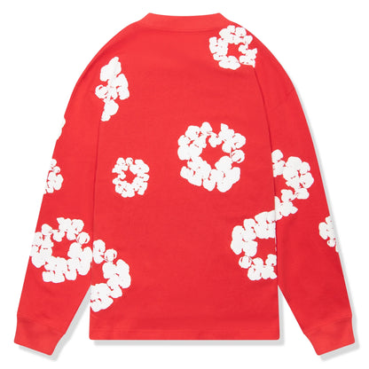 Denim Tears The Cotton Wreath Long-Sleeve Red T Shirt