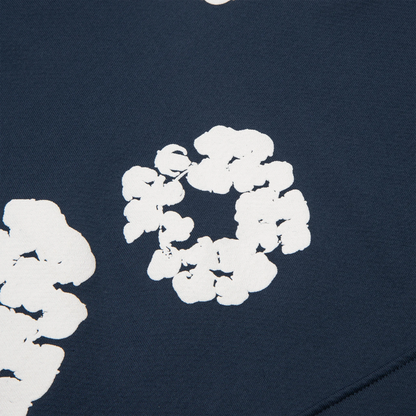 Denim Tears The Cotton Wreath Navy Hoodie