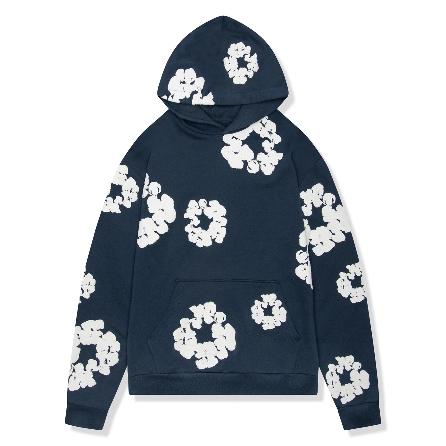 Denim Tears The Cotton Wreath Navy Hoodie