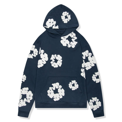 Denim Tears The Cotton Wreath Navy Hoodie