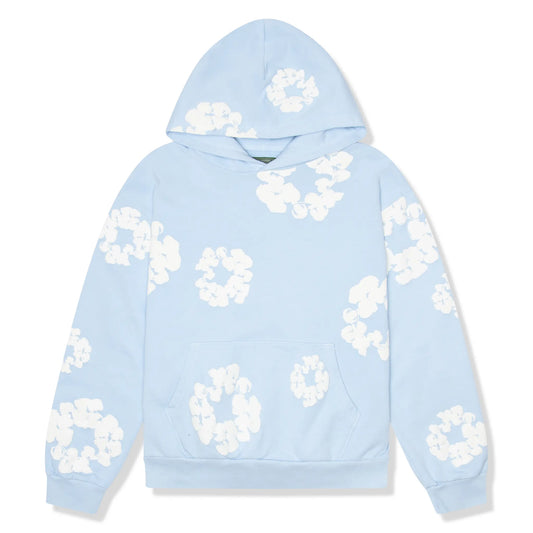 Denim Tears The Cotton Wreath Powder Blue Hoodie