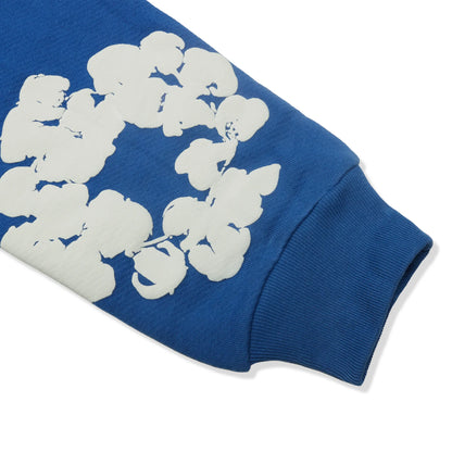 Denim Tears The Cotton Wreath Zip-Up Blue Hoodie