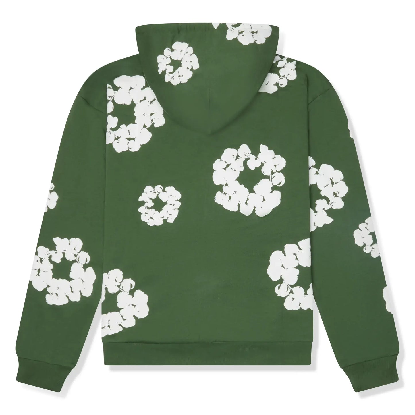 Denim Tears The Cotton Wreath Zip-Up Green Hoodie