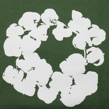 Denim Tears The Cotton Wreath Zip-Up Green Hoodie