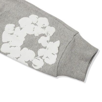Denim Tears The Cotton Wreath Zip-Up Grey Hoodie