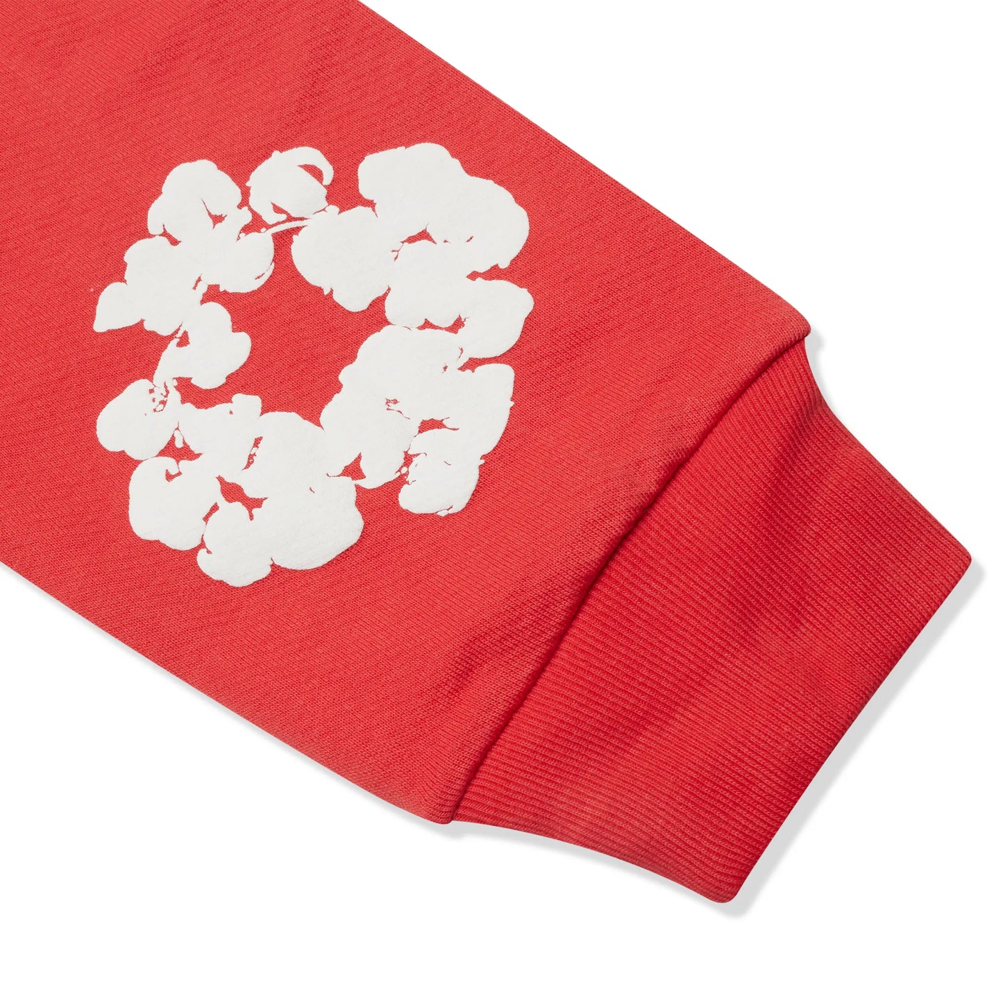 Denim Tears The Cotton Wreath Zip-Up Red Hoodie