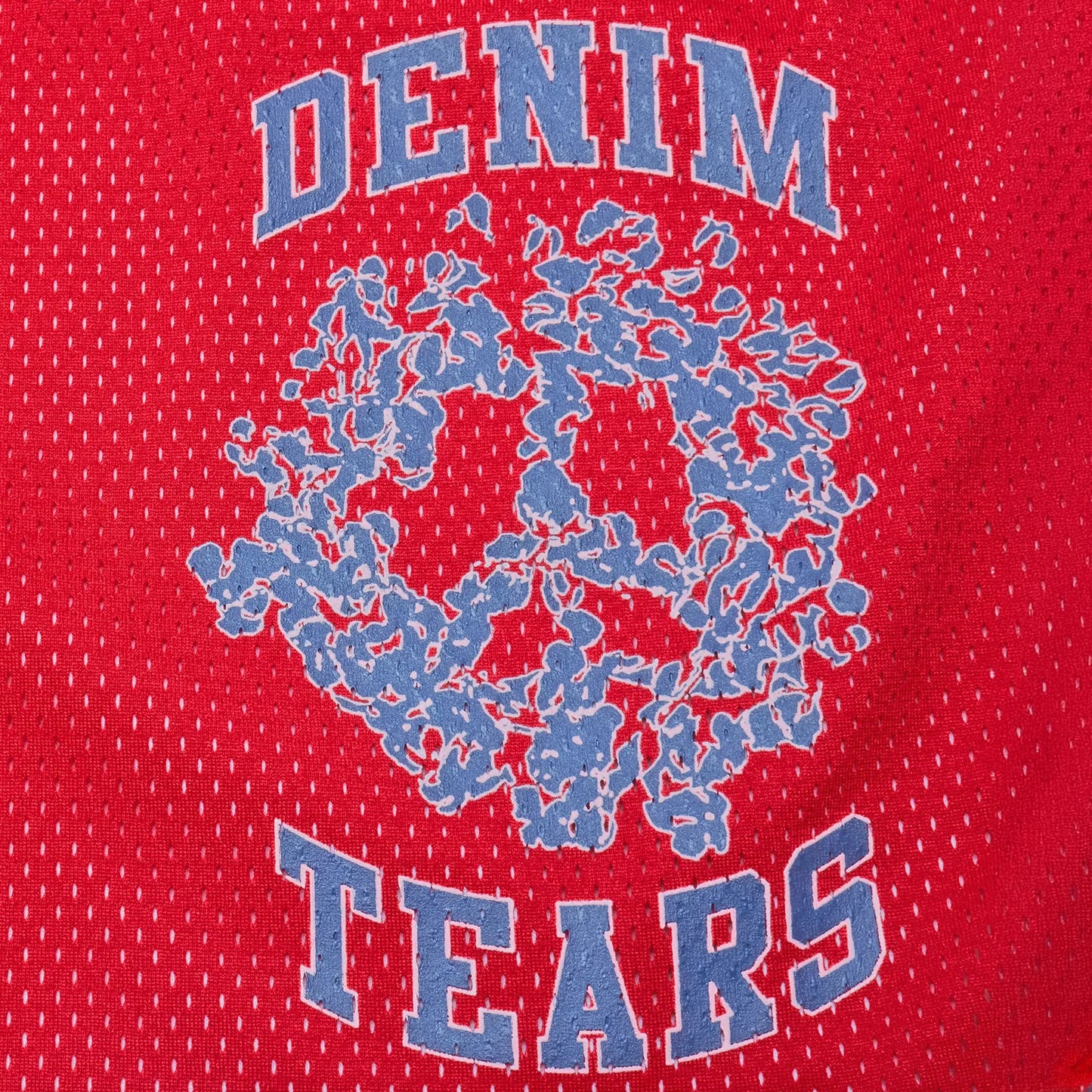 Denim Tears University Red Mesh Shorts