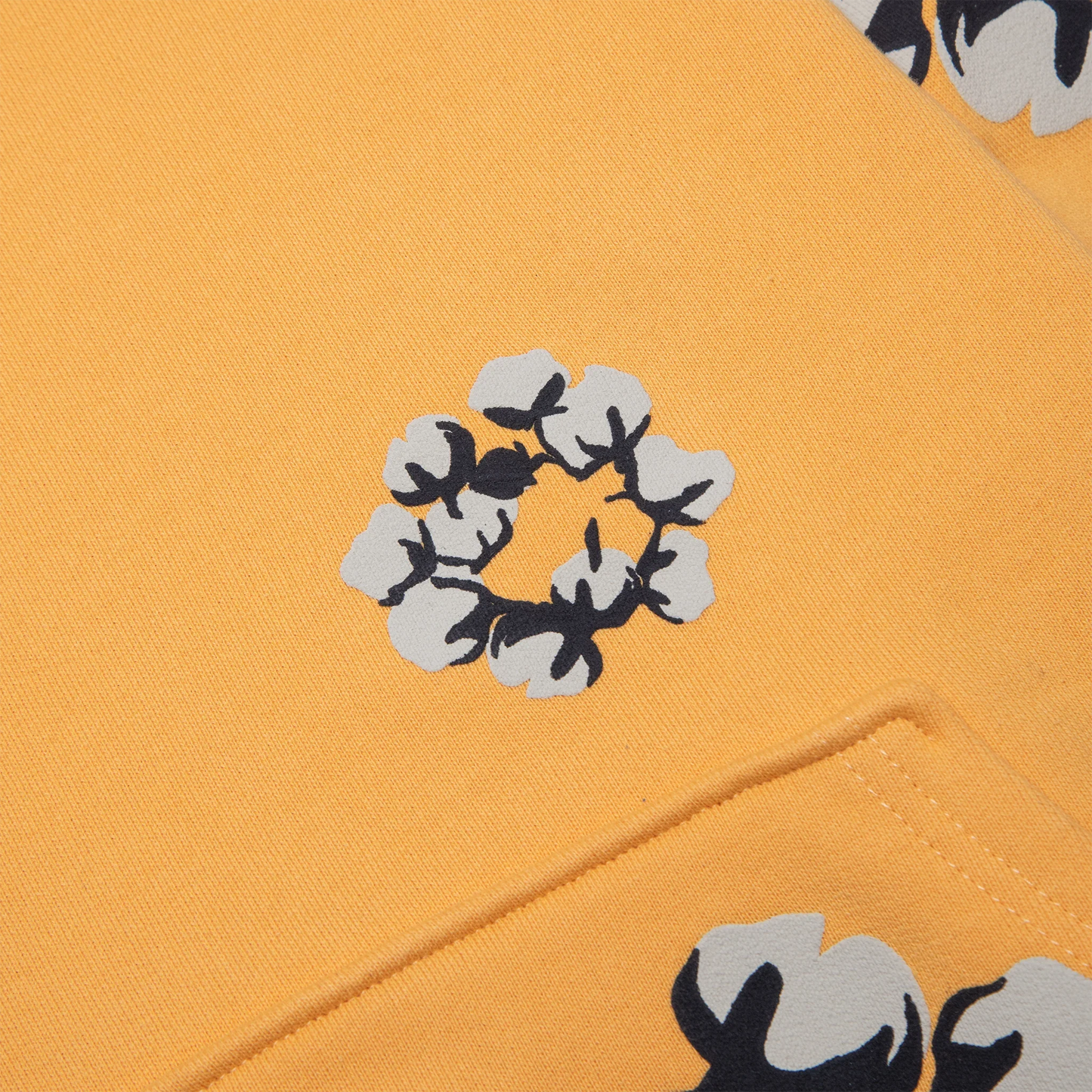 Denim Tears x CPFM Cactus Tears Wreath Yellow Hoodie