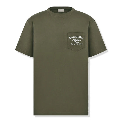 Dior 'Christian Dior Atelier' Relaxed Fit Khaki T Shirt