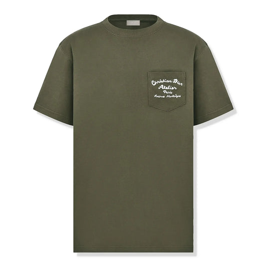 Dior 'Christian Dior Atelier' Relaxed Fit Khaki T Shirt
