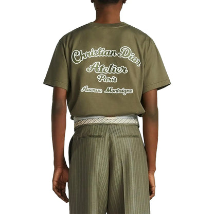 Dior 'Christian Dior Atelier' Relaxed Fit Khaki T Shirt