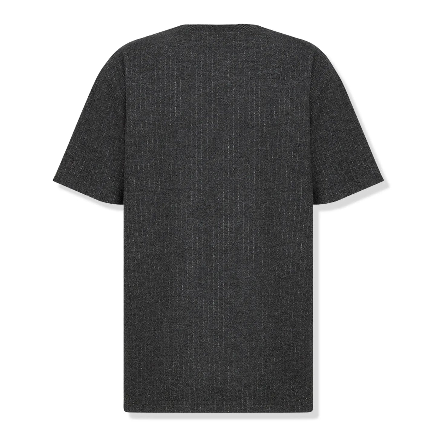 Dior Atelier Striped Chest Logo Dark Grey T Shirt