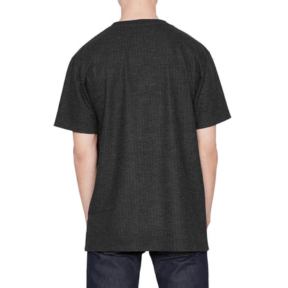 Dior Atelier Striped Chest Logo Dark Grey T Shirt