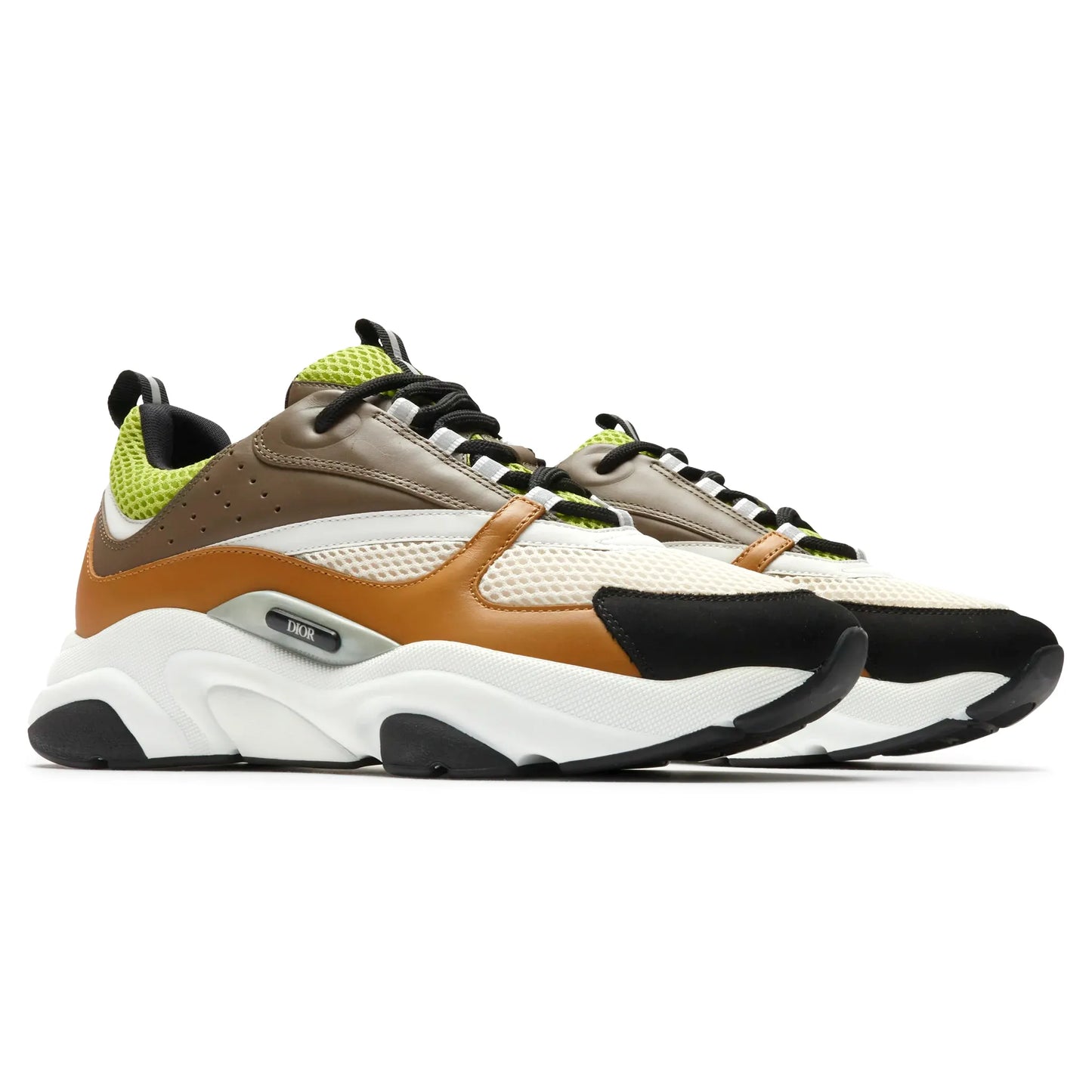 Dior B22 Brown Lime Green Trainer