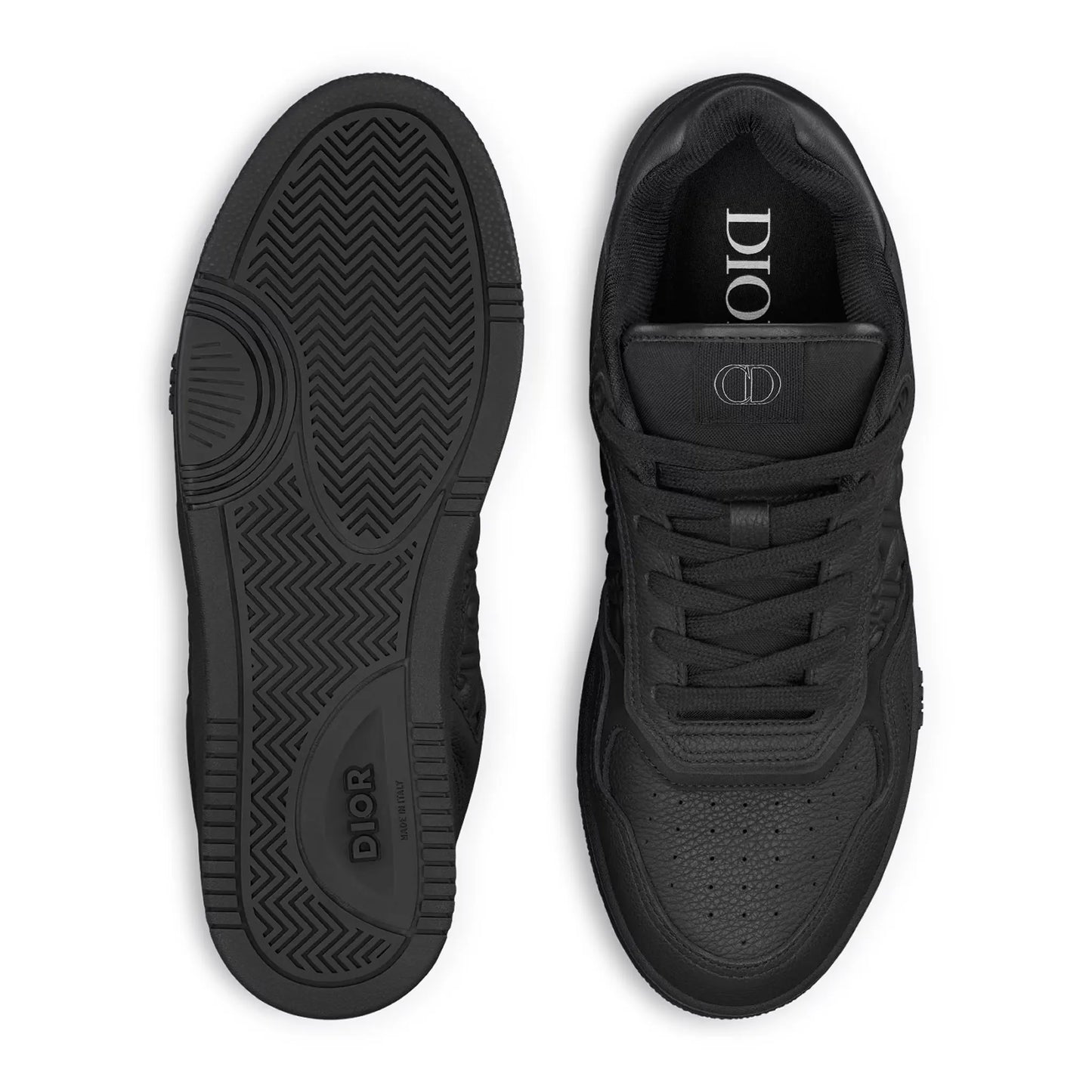 Dior B27 Uptown Black Grained Calfskin Sneaker