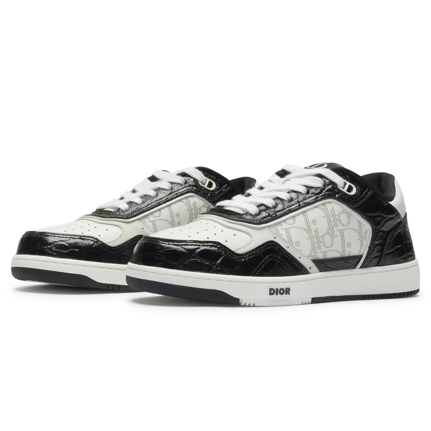 Dior B27 Uptown Black White Python Sneaker